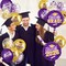 Graduation Party Balloons 2026 – 51PCS Purple & Gold Latex and Foil Balloon Set with Confetti & Class of 2026 Graduation Decorations